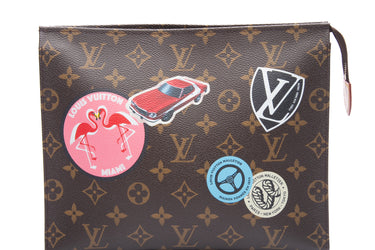 Louis Vuitton 刺繍ポーチ LOUIS VUITTON Monogram World Tour Toiletry Pouch 26 – Luxury Labels