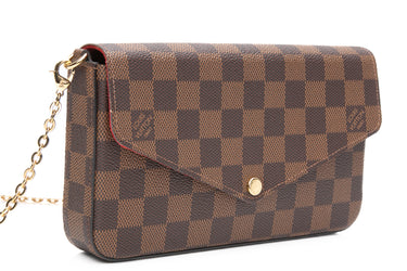 LOUIS VUITTON Damier Ebene Pochette Felicie Crossbody (New)