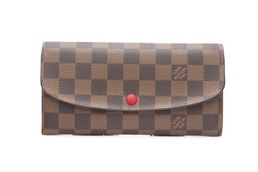 LOUIS VUITTON Damier Ebene Emilie Wallet