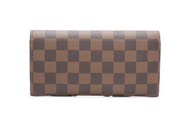 LOUIS VUITTON Damier Ebene Emilie Wallet