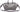 SAINT LAURENT Grey Earth Smooth Calfskin Crocodile Embossed Baby Monogram Downtown Cabas Shoulder Bag