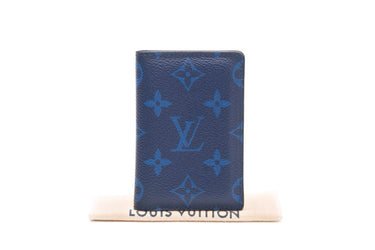 LOUIS VUITTON Cobalt Navy Blue Monogram Pocket Organizer