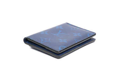 LOUIS VUITTON Cobalt Navy Blue Monogram Pocket Organizer