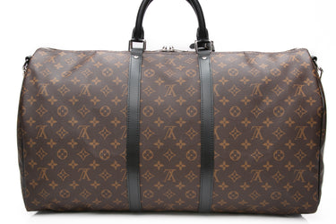 LOUIS VUITTON Monogram Macassar Keepall Bandoulière 55