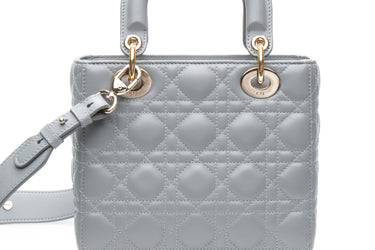 DIOR Grey Small Lady Dior My ABCDior Bag