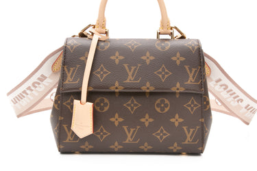 LOUIS VUITTON Monogram Beige Cluny Mini Crossbody Bag (New)