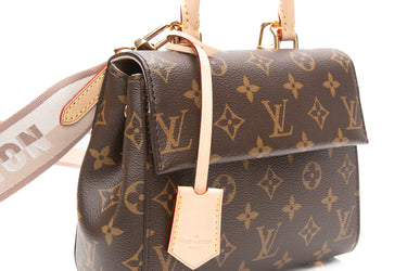 LOUIS VUITTON Monogram Beige Cluny Mini Crossbody Bag (New)