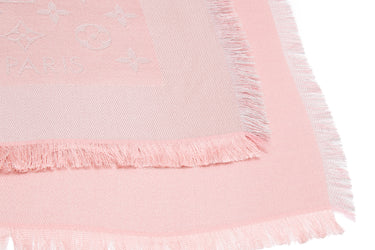 LOUIS VUITTON Monogram Velvet Rose Shine Shawl (New)