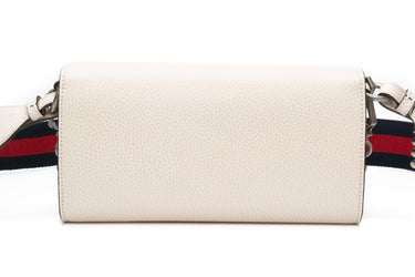 GUCCI Mystic White Dollar Calfskin Web Small Dionysus Crossbody Bag