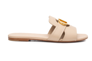 DIOR 30 Montaigne Slide Nude Flat Slide Sandals 37.5 (New)