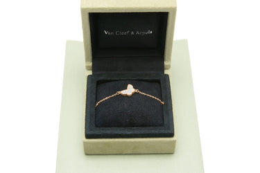 VAN CLEEF & ARPELS Sweet Butterfly 18K yellow gold Mother-of-pearl Bracelet