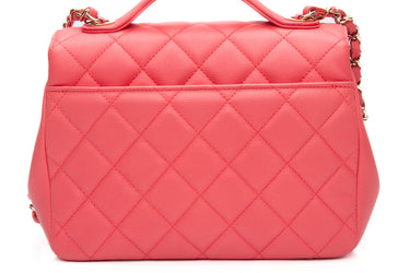 CHANEL Coral Caviar Quilted Medium Business Affinity Flap Bag