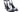 HERMES Black Gris Argente Metallic Suede Goatskin Luz 105 Sandals 37.5 (New)