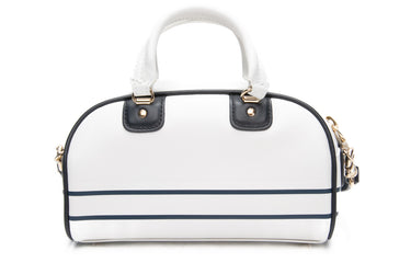 DIOR White Calfskin Mini Dior Vibe Zip Bowling Bag