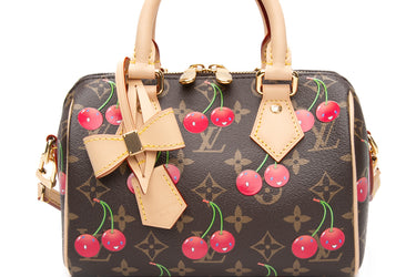 LOUIS VUITTON X Takashi Murakami Monogram Cherry Speedy Bandoulière 20 (New)