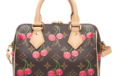 LOUIS VUITTON X Takashi Murakami Monogram Cherry Speedy Bandoulière 20 (New)