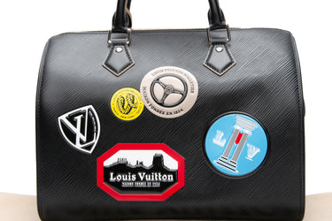 LOUIS VUITTON Black Epi World Tour Speedy 30