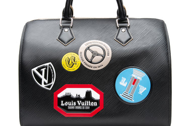 LOUIS VUITTON Black Epi World Tour Speedy 30