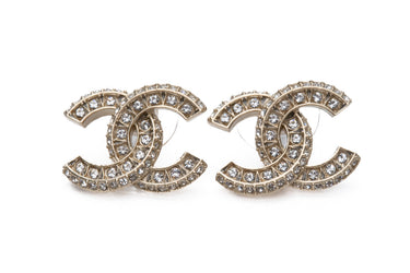 CHANEL Crystal CC Earrings