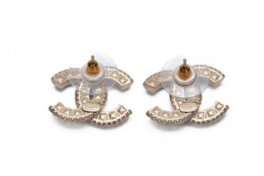 CHANEL Crystal CC Earrings