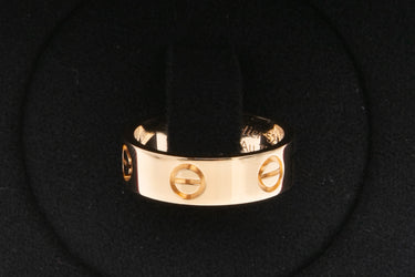 CARTIER 18K Yellow Gold Love Ring 52 US 6