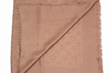 LOUIS VUITTON Cappuccino Monogram Shawl (New)