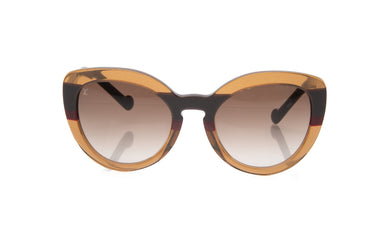 LOUIS VUITTON Brown Glitter Peony Acetate Sunglasses