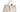 GUCCI Beige and White GG Emblem Large Tote Bag