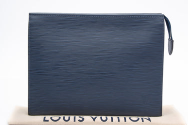 LOUIS VUITTON Blue Epi Toiletry Pouch 26