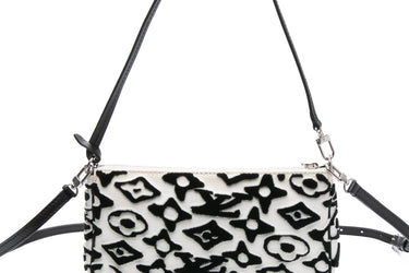 LOUIS VUITTON Pochette Accessoires NM Limited Edition Urs Fischer Tufted Monogram Canvas