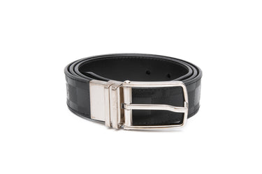 LOUIS VUITTON Black Damier Calfskin Boston Reversible Belt 105/42