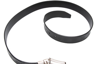 LOUIS VUITTON Black Damier Calfskin Boston Reversible Belt 105/42