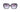 CHANEL Square Black Heart Sunglasses