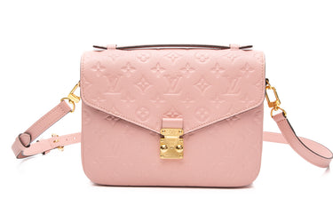 LOUIS VUITTON Rose Poudre Empreinte Pochette Metis