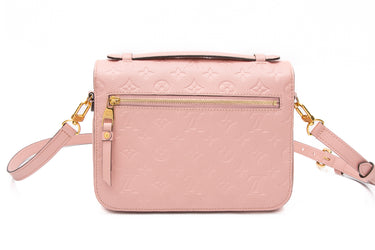 LOUIS VUITTON Rose Poudre Empreinte Pochette Metis