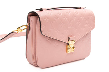 LOUIS VUITTON Rose Poudre Empreinte Pochette Metis