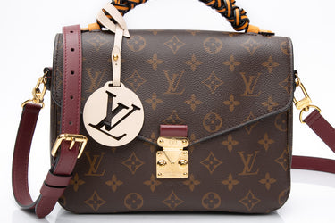 LOUIS VUITTON Braided Handle Monogram Pochette Metis