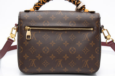 LOUIS VUITTON Braided Handle Monogram Pochette Metis