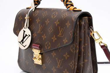 LOUIS VUITTON Braided Handle Monogram Pochette Metis