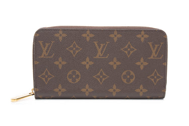 LOUIS VUITTON Brown Monogram Zippy Wallet