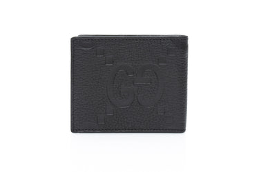 GUCCI Black GG Jumbo Leather Bi-fold Wallet (New)