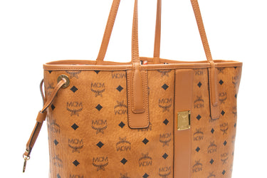 MCM Reversible Liz Shopper in Visetos Tote Bag