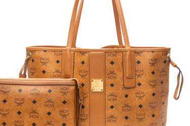 MCM Reversible Liz Shopper in Visetos Tote Bag