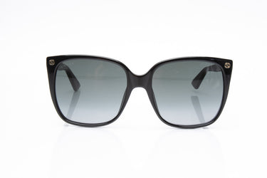 GUCCI Black Acetate High Bridge Fit Sunglasses