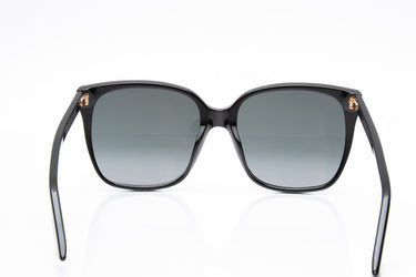GUCCI Black Acetate High Bridge Fit Sunglasses