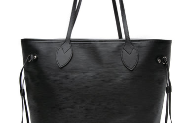 LOUIS VUITTON Black Epi Leather Neverfull MM