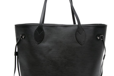 LOUIS VUITTON Black Epi Leather Neverfull MM