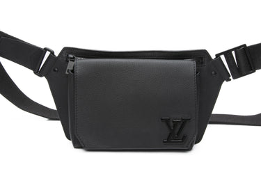 LOUIS VUITTON Black Takeoff Aerogram Sling Bag