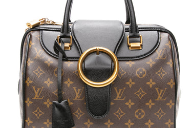 LOUIS VUITTON Monogram Black Golden Arrow Speedy