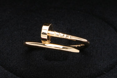 CARTIER 18K Yellow Gold Juste Un Clou Ring Thin Model Sz 51 (US 5.75)